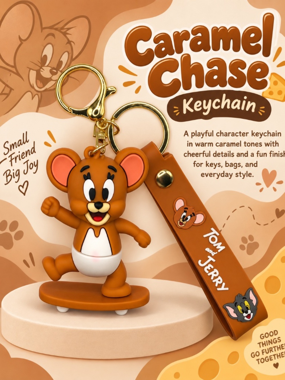 Caramel Chase Keychain